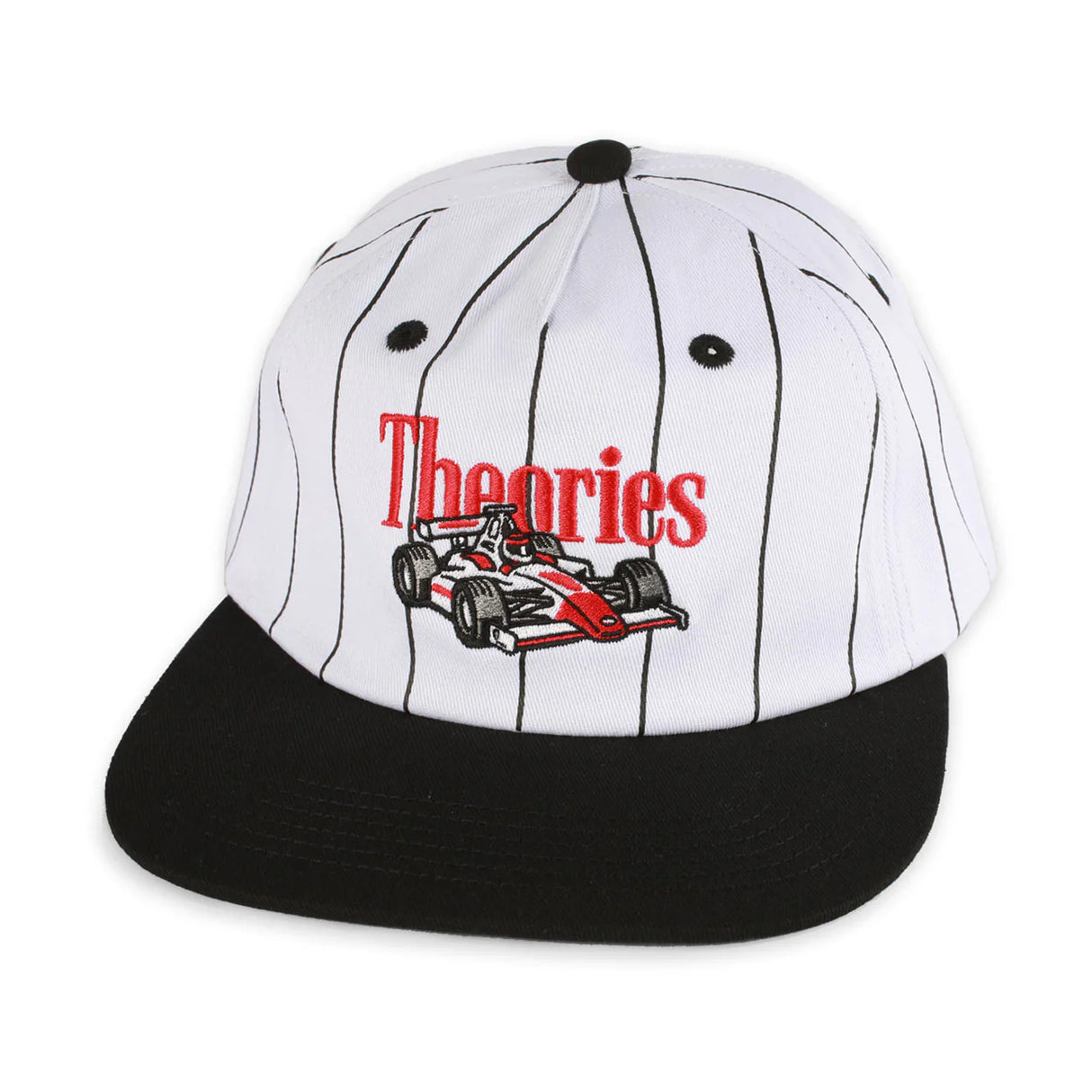 Theories Speedway Black Pinstripe Snapback Hat