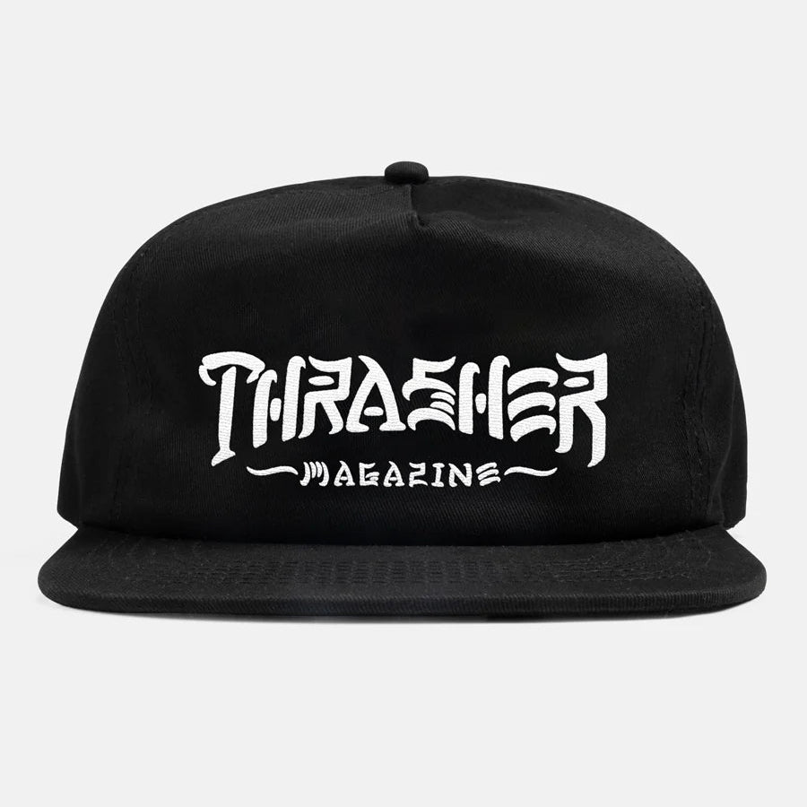Thrasher Thrash & Destroy Black/White Snapback Hat