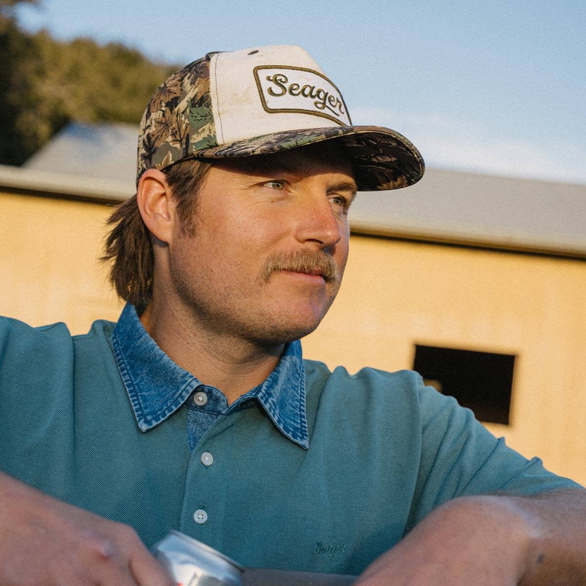 Seager Uncle Bill Camo/Cream Snapback Hat