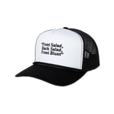 Jenkem Front Blunt White Black Trucker Snapback Hat