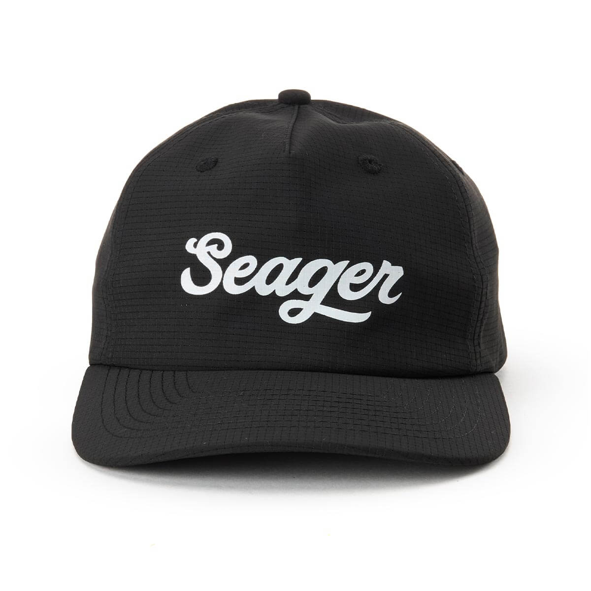 Seager Uphill Tech Black Strapback Hat