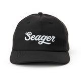 Seager Uphill Tech Black Strapback Hat