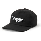 Seager Uphill Tech Black Strapback Hat