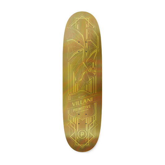 Primitive Villani Holofoil Bat Gold 8.75" Skateboard Deck