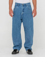 Rusty Flip Daddy Middy Blue Tapeless Jean