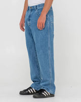 Rusty Flip Daddy Middy Blue Tapeless Jean