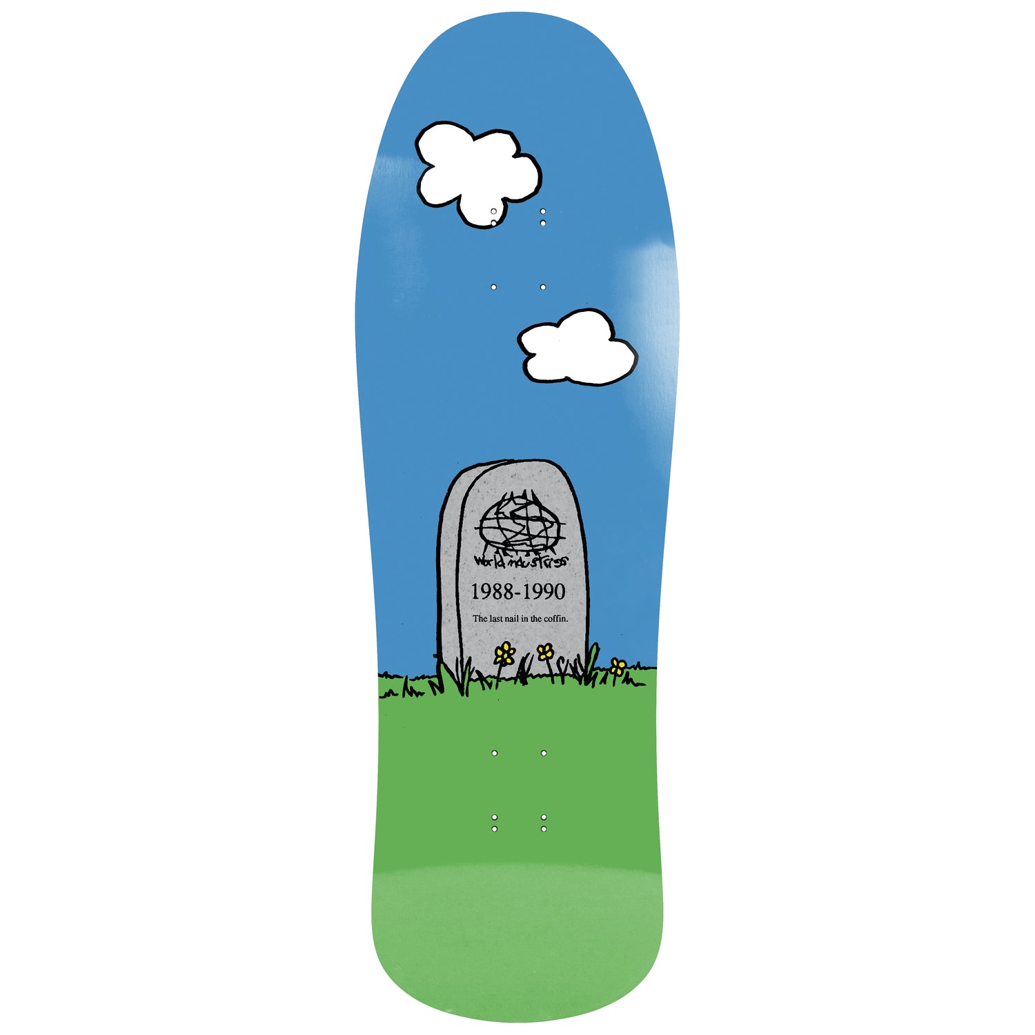 World Industries - Skateboarding is Dead EX7 Blue/Green 10" Skateboard Deck