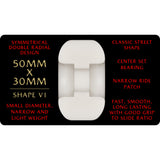 Powell Peralta Dragon Formula Red 93A 50mm x 30mm Off White V1 Skateboard Wheels
