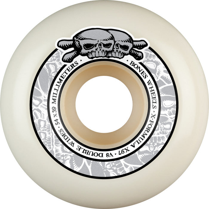 Bones Double Wides V8 X-Formula 97A 54mm Skateboard Wheels