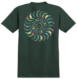 Spitfire Floral Classic Swirl Forest Green S/s Shirt