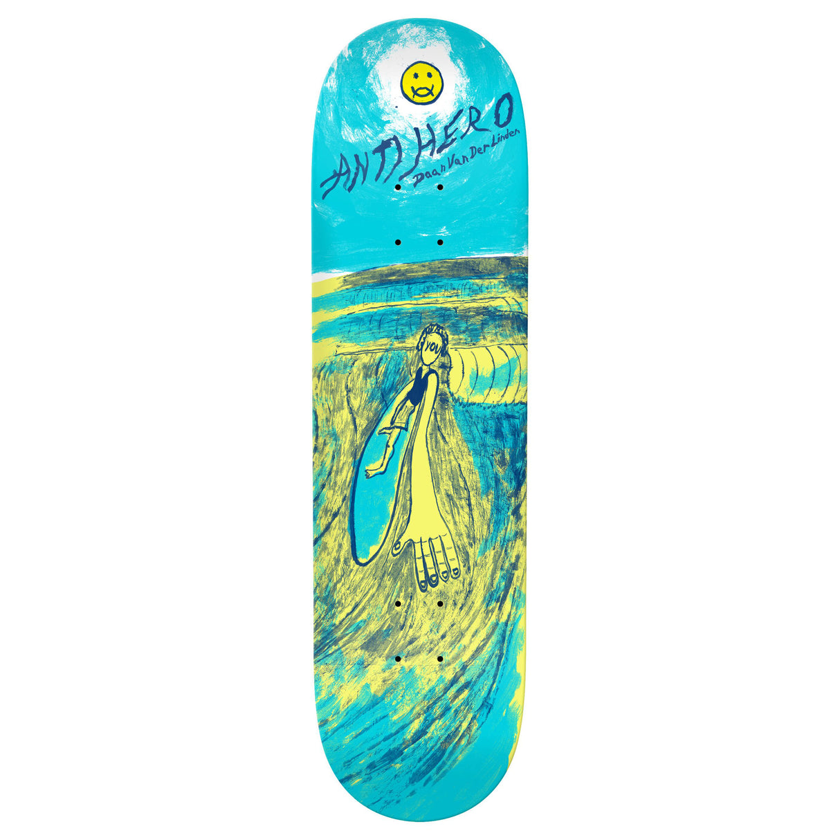 Anti-Hero Daan Expressions 8.28" Blue Skateboard Deck