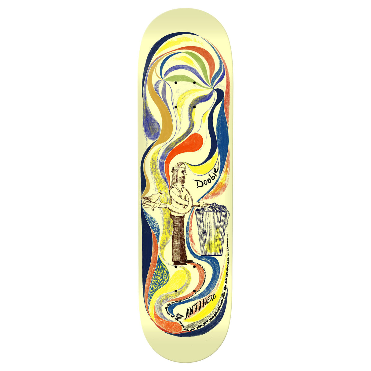 Anti-Hero Doobie Expressions 8.75" Cream Skateboard Deck