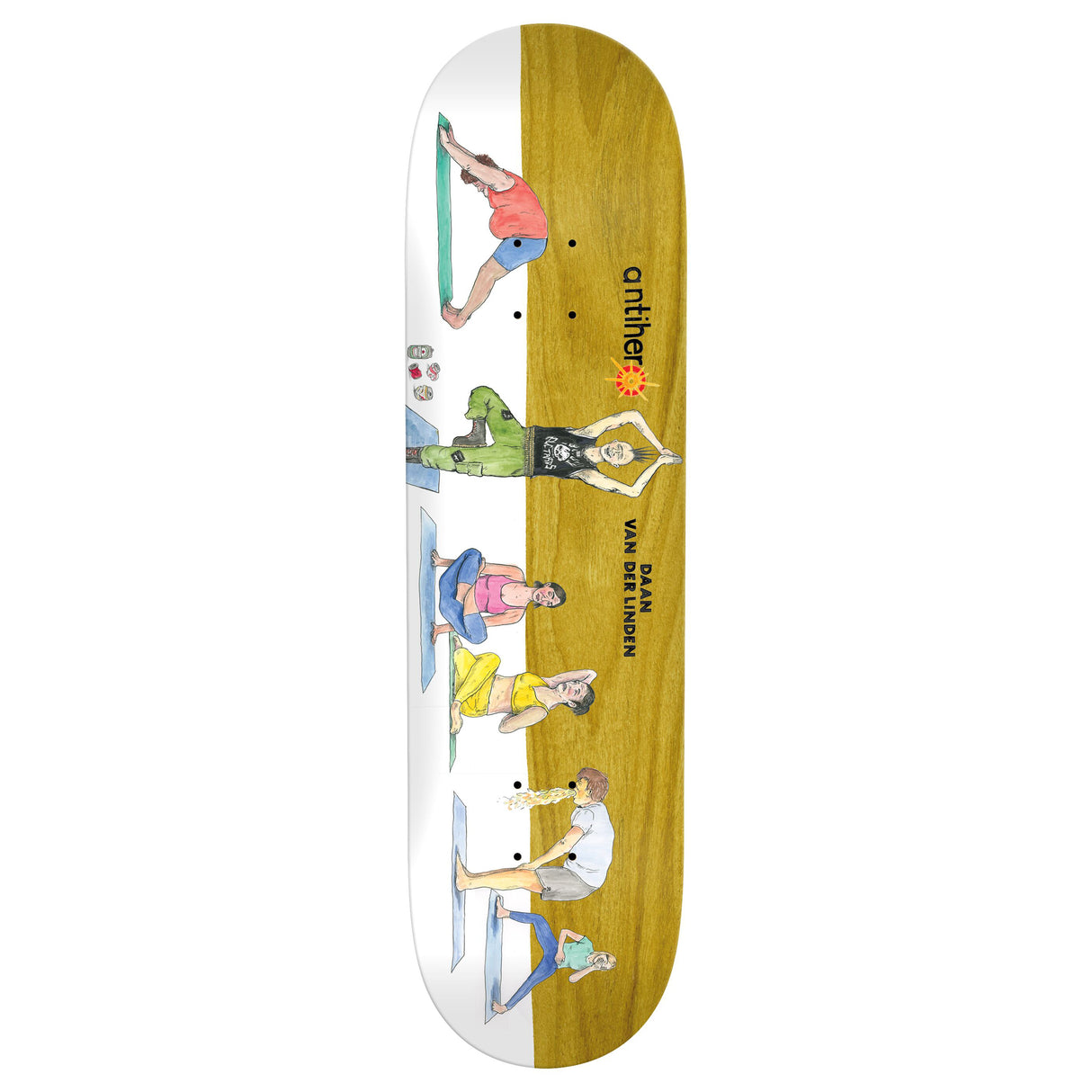 Anti-Hero Daan I Farted In Yoga Class - 8.38"  Skateboard Deck