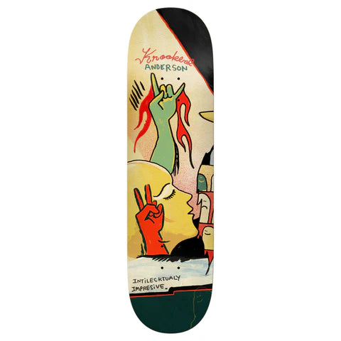 Krooked Manderson  Three Star - 8.38" Multi Skateboard Deck