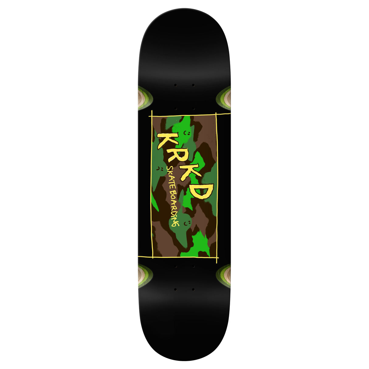 Krooked Kamo (Wheel Wells) 9.0" Black Skateboard Deck
