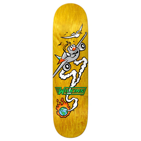 Real Wilkins Mascot - 8.5" Yellow Skateboard Deck