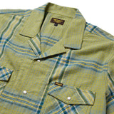 Seager Whippersnapper Moss Grid Plaid S/s Button Up Shirt