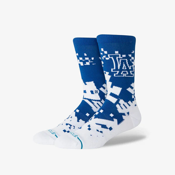 Stance Pixel Los Angeles Dodgers Blue Socks