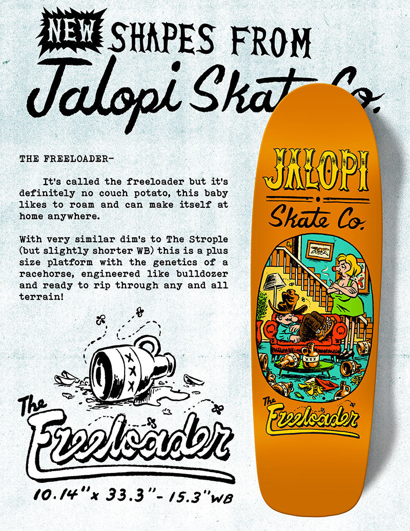 Anti-Hero Jalopi Freeloader 10.14" Shaped Skateboard Deck