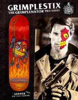 Anti-Hero Grimple Stix Frank Gerwer Grimplenator 8.25" DBX Skateboard Deck