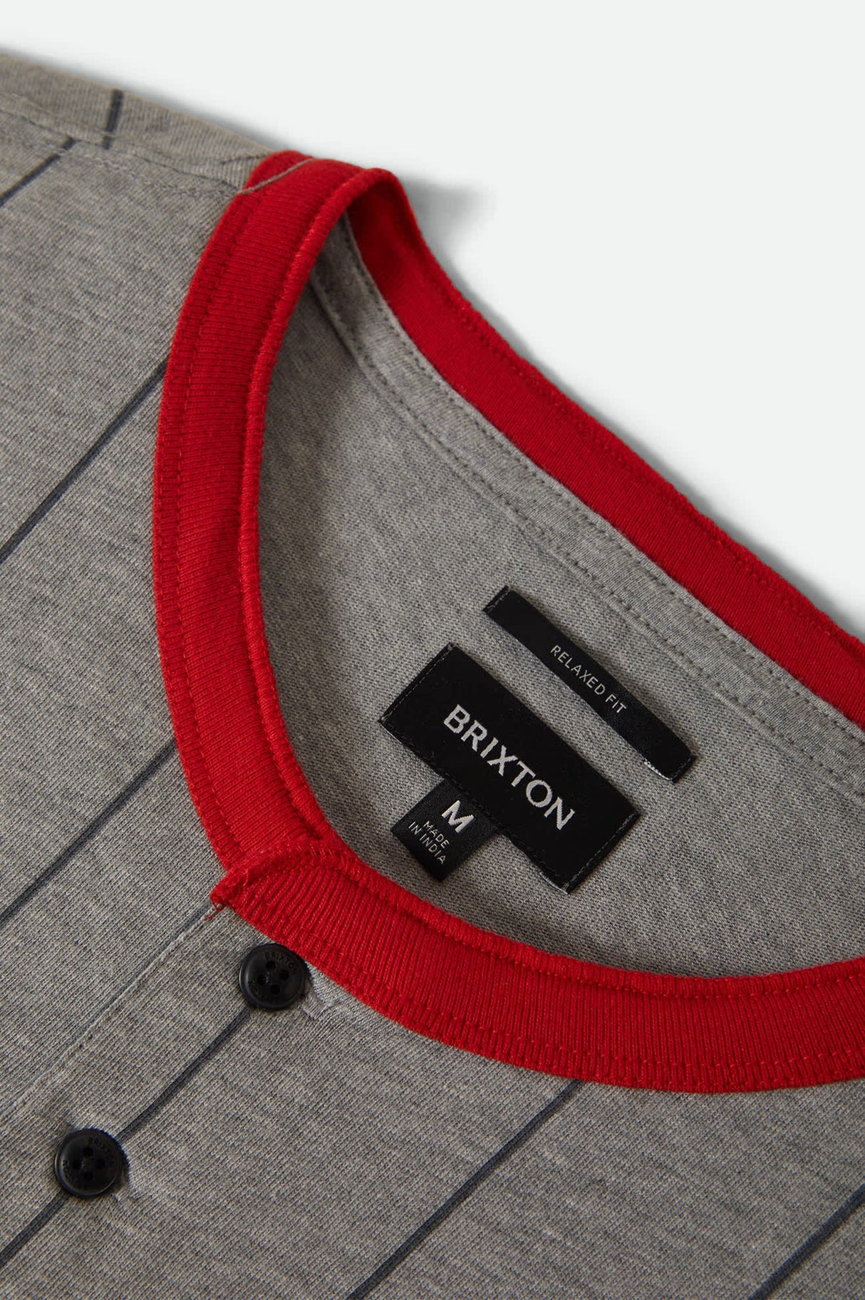 Brixton Boxy Baseball Heather Grey Adrenaline Rush S/s Shirt