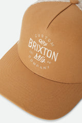 Brixton Fremont Copper/Sand C NP MP Trucker Hat
