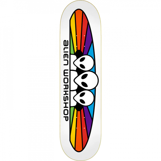 Alien Workshop Spectrum White 7.75" Skateboard Deck