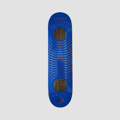 Almost Max Knock Out Rings Impact Blue 8.0" Skateboard Deck