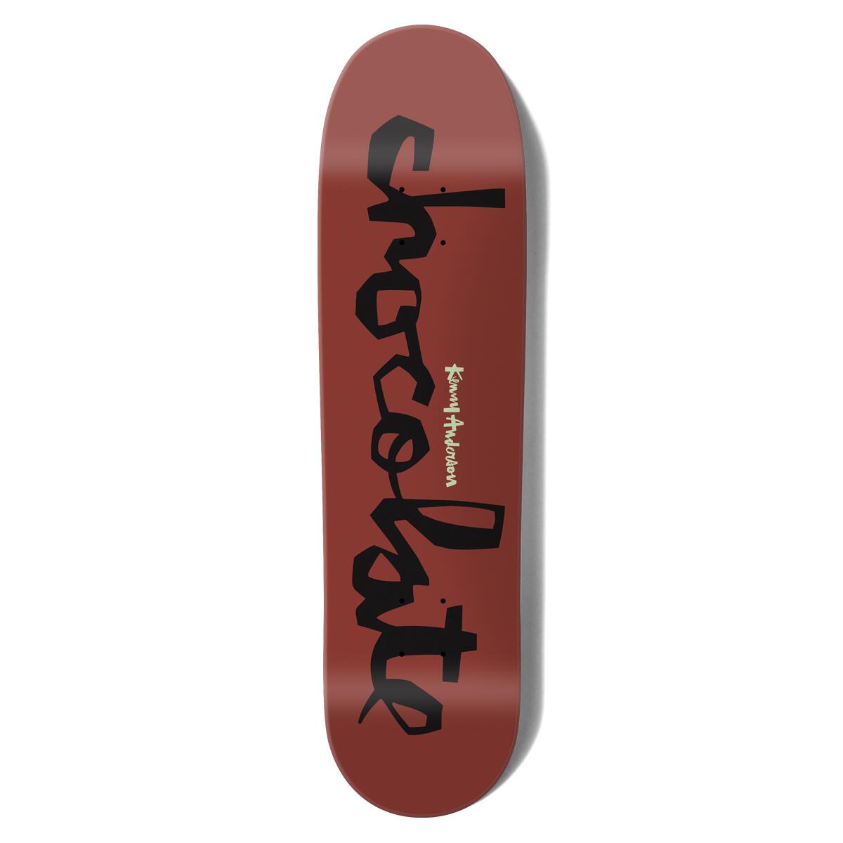Chocolate Kenny Anderson Og Chunk Red 8.5" Skiduls Shaped Skateboard Deck