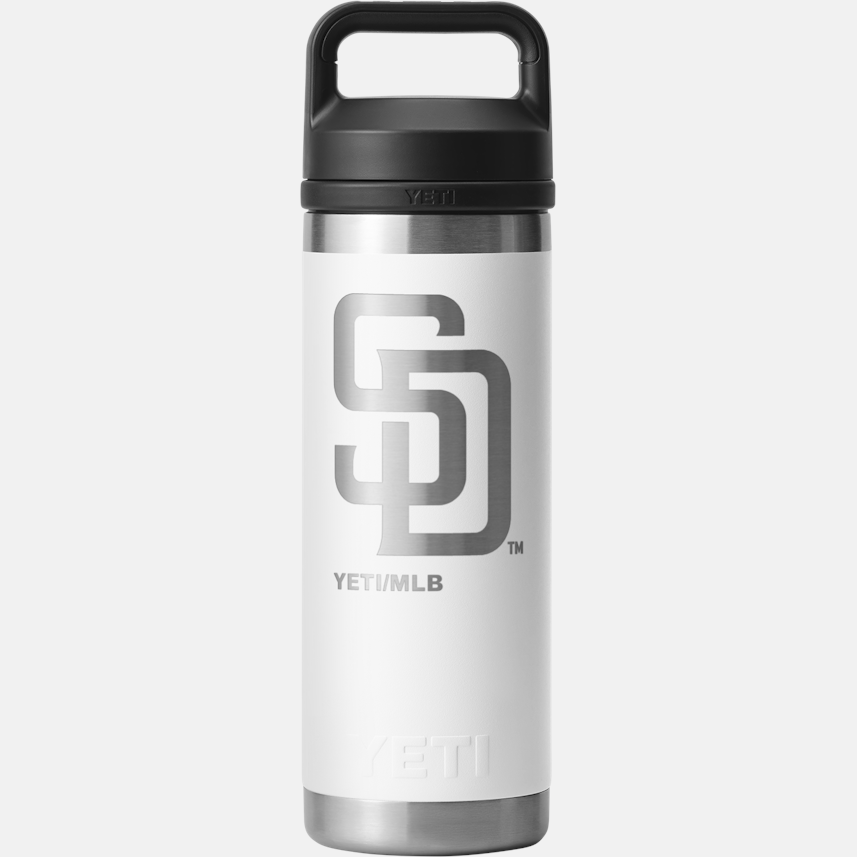 Yeti San Diego Padres MLB White Rambler 18oz Chug Bottle