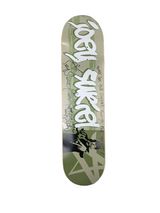 City Stars Joey Suriel Autographed LA Graffiti Handstyle Green Tan White Size 7.625" Vintage NOS Deck