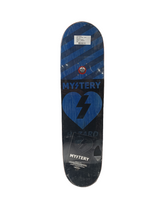 Mystery Hazard Blue Black Stripes Size 8.5 Vintage NOS Deck