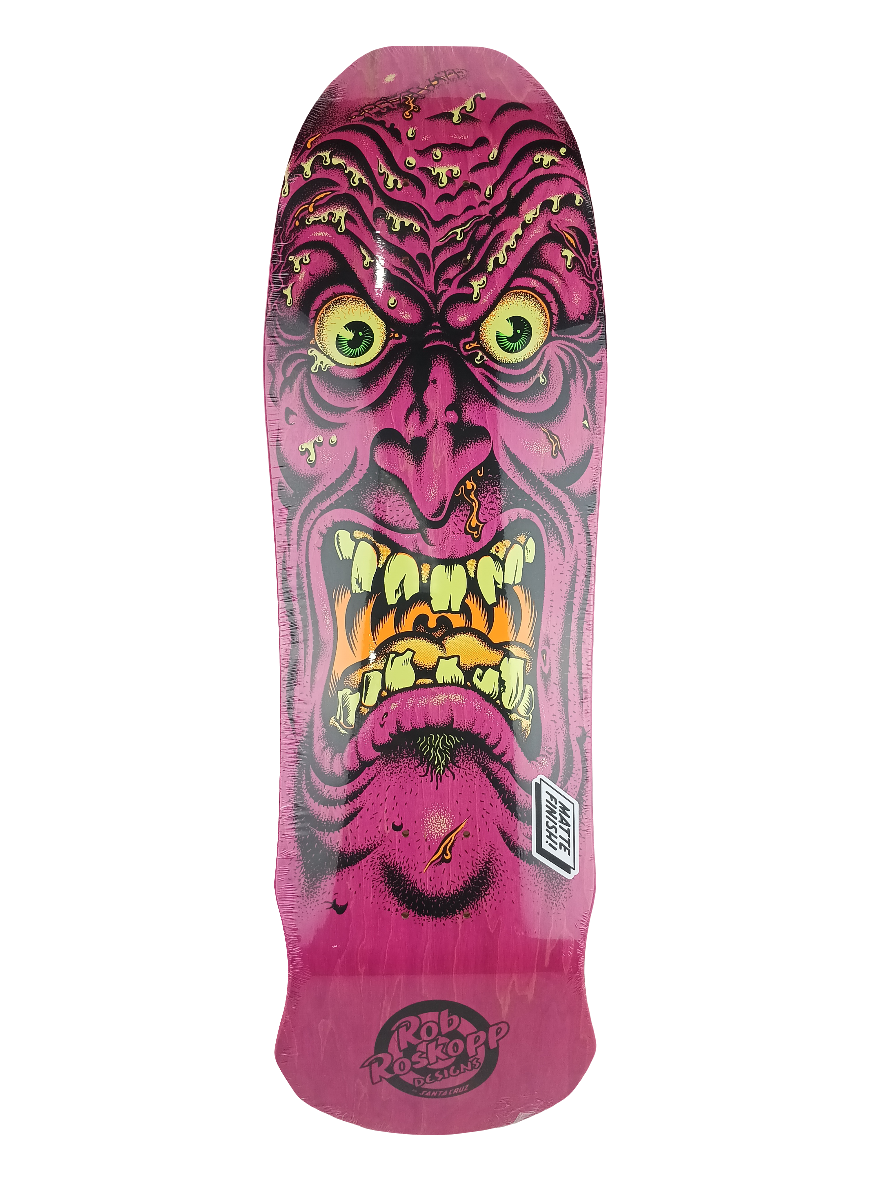 Santa Cruz Rob Roskopp Face Reissue Pink 9.5'' Skateboard Deck 2021 Reissue