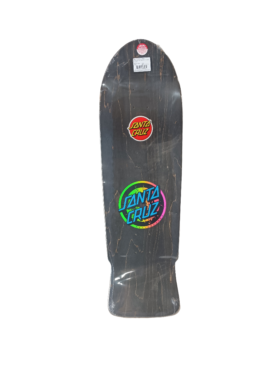 Santa Cruz Rob Roskopp Target 1 Black Woodgrain Multi Fade Size 10.0" Vintage NOS Reissue Deck