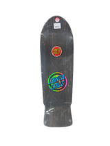 Santa Cruz Rob Roskopp Target 1 Black Woodgrain Multi Fade Size 10.0" Vintage NOS Reissue Deck