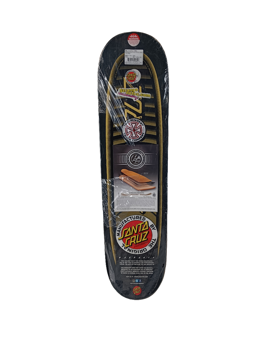 Santa Cruz Emmanuel Guzman Black Blue Woodgrain Size 8.3 Vintage NOS Deck