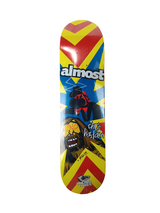 Almost Chris Haslam Debut Pro Model Round Three Sasquatch Hunter Red Yellow Blue Size 7.8" Vintage NOS Deck