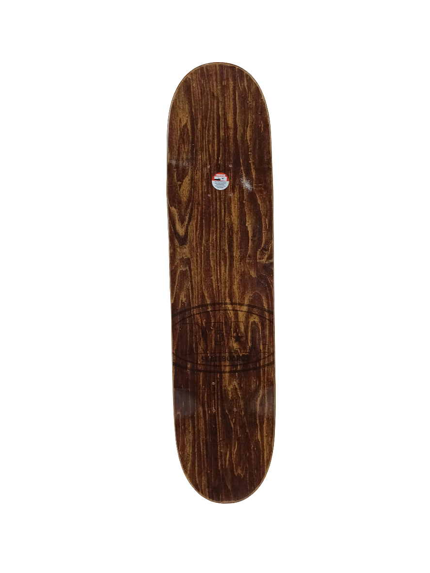 Real Justin Brock Chicken Waffles Red White Blue Vintage NOS Deck Size 8.0" Vintage NOS Deck