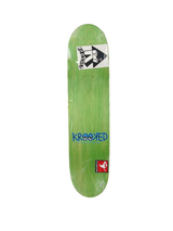 Krooked Mark Gonzales Skull & Crossbones Schmoos White Black Pink Multi Size 7.8" Vintage NOS Deck