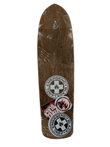 Black Label Duane Peters Emergency Warhawk Graphic Multi Color 9.25" Shaped Skateboard Deck 2007