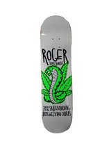 Roger Team Weed And Cobras White Black Green Size 8.0" Vintage NOS Deck