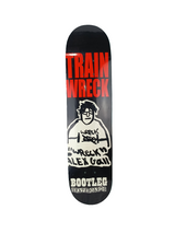Bootleg Alex Trainwreck Gall Knox Godoy Drawing Black White Red Size 7.6" Vintage NOS Deck