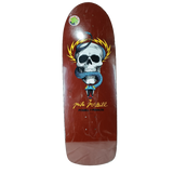 Bones Brigade Powell Peralta Mike Mcgill Skull & Snake Burgundy Yellow Blue BLEM Size 10.0" Vintage NOS Reissue Deck