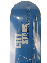 City Stars Kareem Campbell DJ Mixer Blue White Size 7.6" Vintage NOS Deck