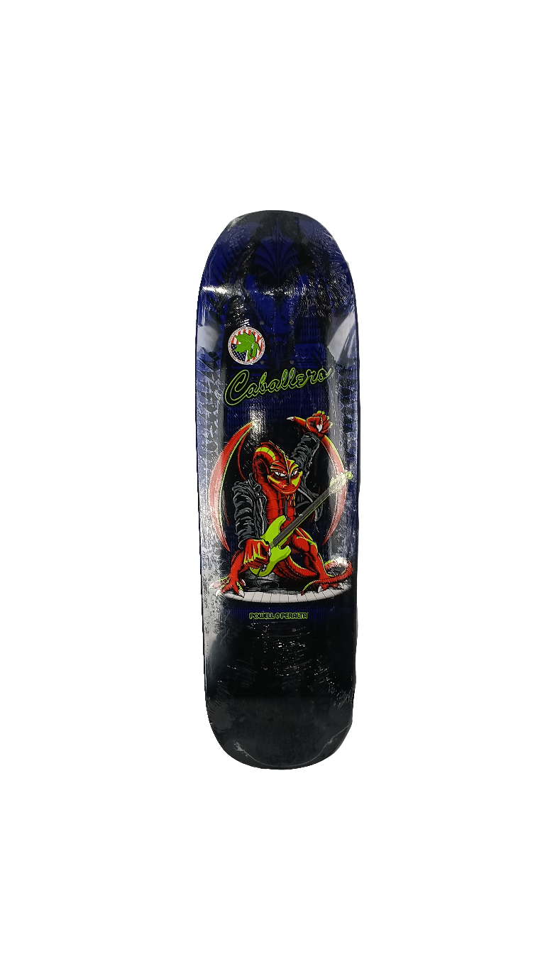 Powell Peralta Steve Caballero Guitar Dragon Black Red Purple Size 9.5 Vintage NOS Re-issue Deck