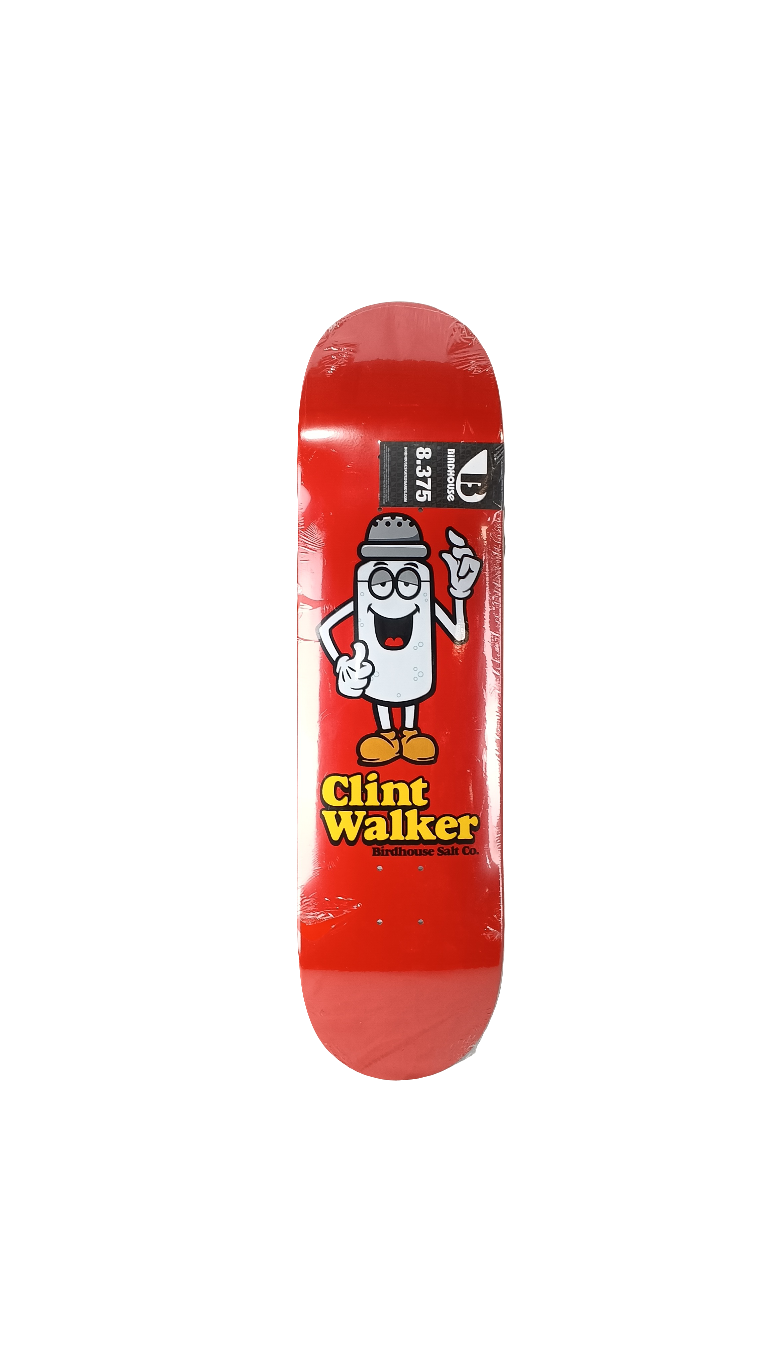 Birdhouse Clint Walker Salt Shaker Red Grey Yellow Size 8.375 Vintage NOS Deck