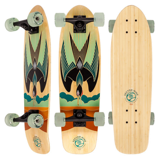 Sector Nine Bambino Raider 26.5" x 7.5" Cruiser Complete Skateboard