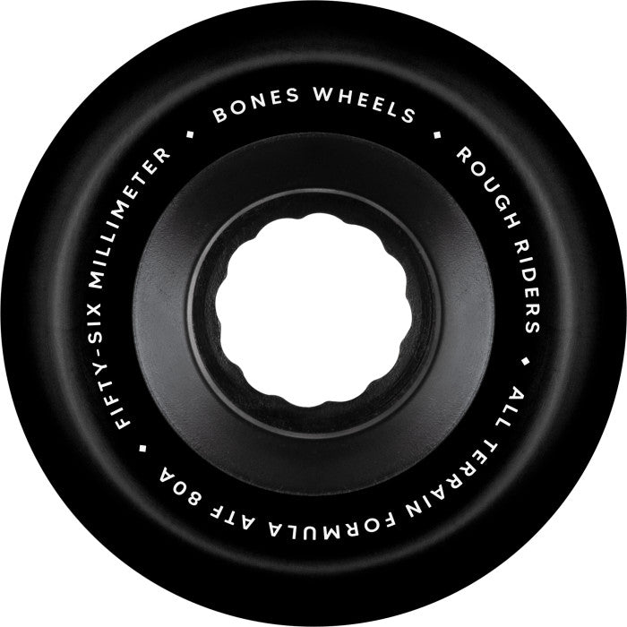 Bones ATF Rough Riders All-Terrain 80A 56mm Black Cruiser Wheels