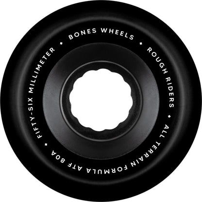 Bones ATF Rough Riders All-Terrain 80A 56mm Black Cruiser Wheels