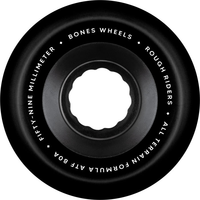 Bones ATF Rough Riders All-Terrain 80A 59mm Black Cruiser Wheels